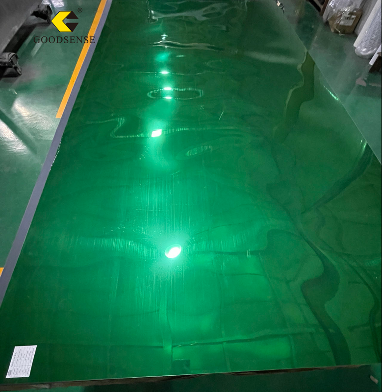 Paneles de perspex de alta claridad de forma verde personalizada para la exhibición y decoración