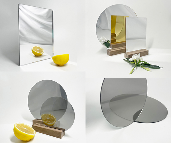 Cuatro tipos de espejos acrílicos