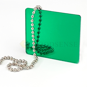 Paneles de perspex de alta claridad de forma verde personalizada para la exhibición y decoración