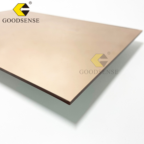 Goodsense Espejo Placa de plexiglás Plástico Vidrio Diseño Círculo Fotografía Etiqueta de la pared Lucite Publicidad PMMA Espejo Perspex Oro rosa Acrílico 1 vía Espejo Tablero Distribuidor